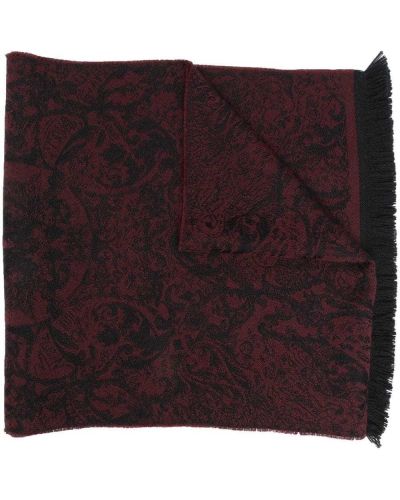 Jacquard skjerf Philipp Plein rød