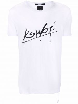 Camiseta con estampado Ksubi blanco