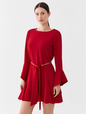 Коктейлна рокля Fracomina червено