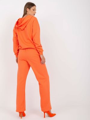 Laia lõikega dressipluus Fashionhunters oranž