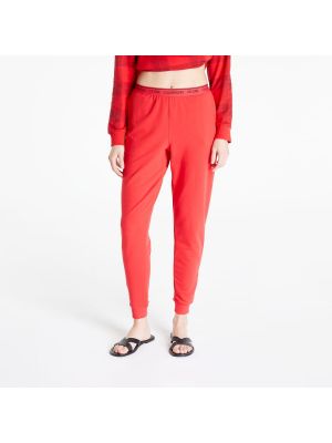 Červené běžecké kalhoty Calvin Klein