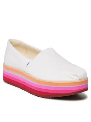 Pantofi cu platformă Toms alb
