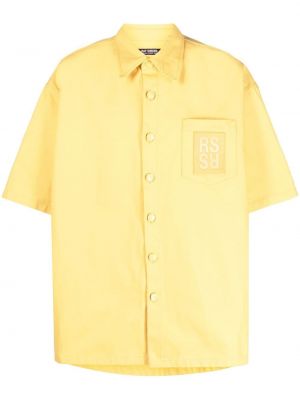 Дънкова риза Raf Simons жълто