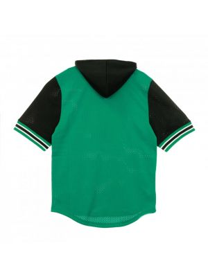 Bluza z kapturem z siateczką Mitchell & Ness zielona