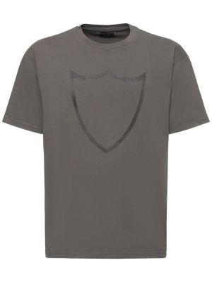 Džerzej bavlnené tričko s potlačou Htc Los Angeles sivá