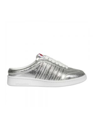 Sneakersy Dsquared2 srebrne