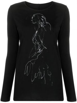 Långärmad t-shirt Yohji Yamamoto svart