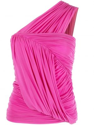 Μπλούζα ντραπέ Rick Owens ροζ