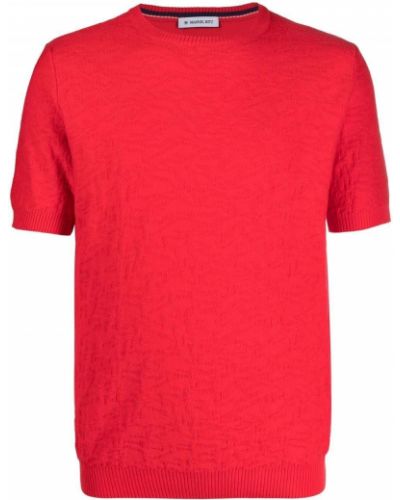 Camiseta slim fit de punto Manuel Ritz rojo