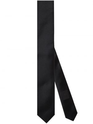 Hodvábna kravata Gucci čierna