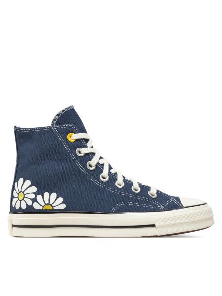 Superge s cvetličnim vzorcem Converse modra