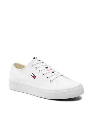 Ниски обувки Tommy Jeans бяло