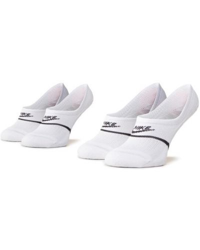 Chaussettes de sport Nike blanc