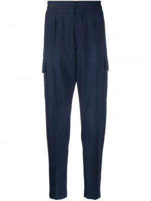 Pantalon cargo en laine slim avec poches Paul Smith bleu