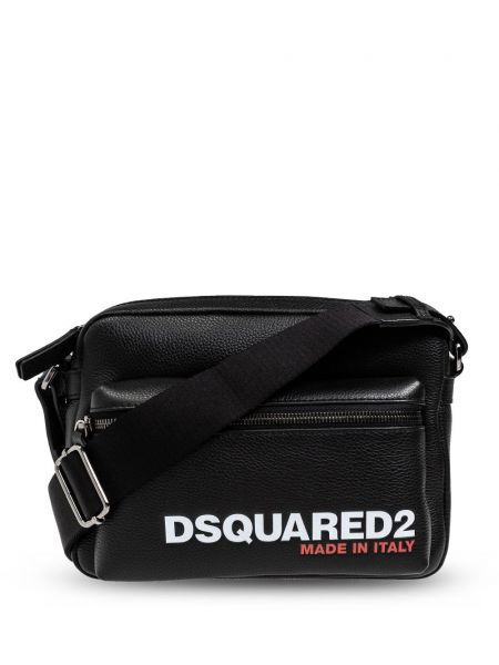 Baskılı çapraz çanta Dsquared2 siyah