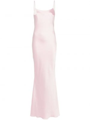 Сатенена макси рокля The Andamane розово