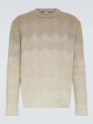 Sweter z kaszmiru gradientowy Berluti beżowy