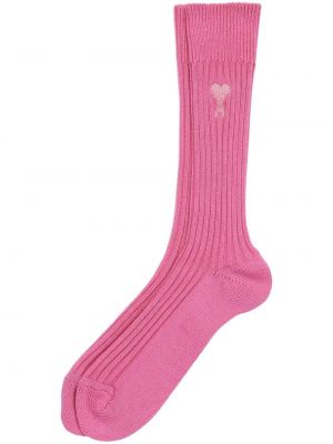 Чорапи Ami Paris розово