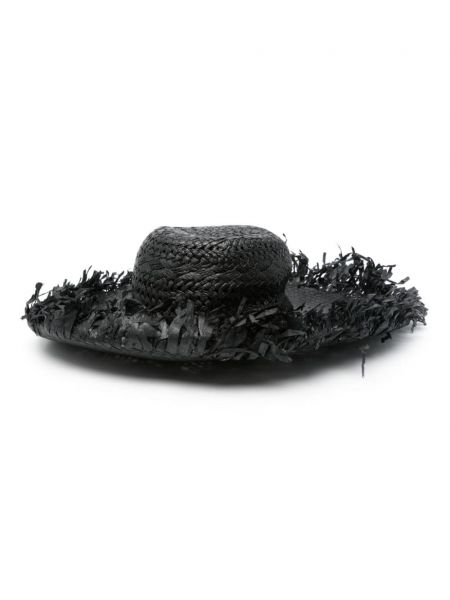 Pletená čiapka s výšivkou Marni čierna
