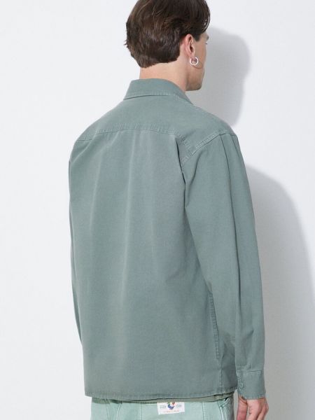 Βαμβακερό πουκάμισο Carhartt Wip πράσινο