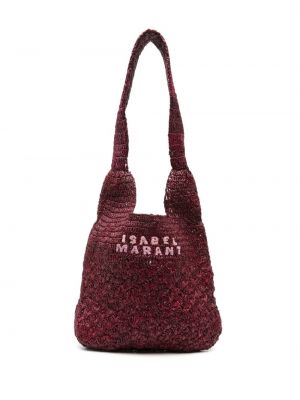 Чанта за ръка Isabel Marant виолетово