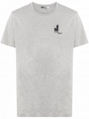 Camiseta con estampado Isabel Marant gris