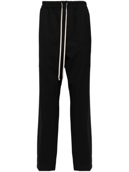 Vlněné sportovní kalhoty Rick Owens černé