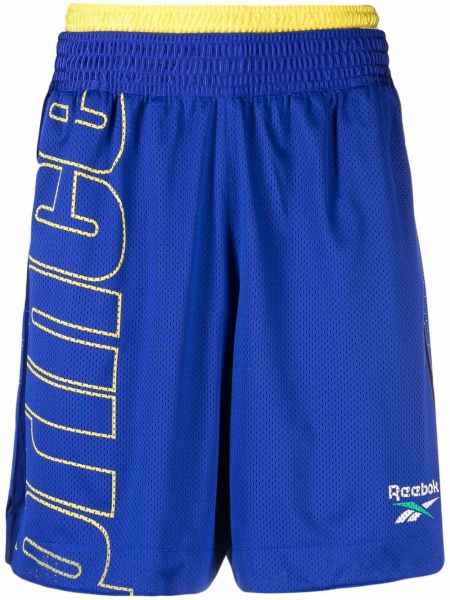 Pantalones cortos deportivos con estampado Reebok azul