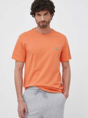 United Colors of Benetton pamut póló , sima - narancssárga