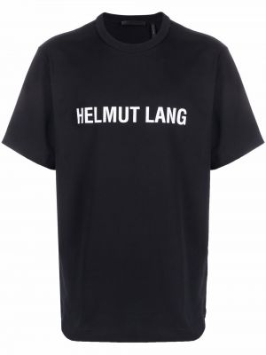 T-krekls ar apdruku Helmut Lang melns
