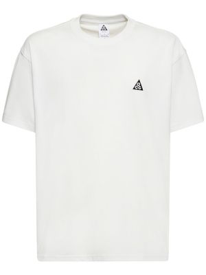 Памучна тениска Nike бяло