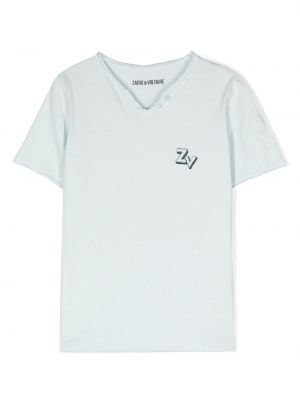 T-shirt för tjejer Zadig & Voltaire Kids blå