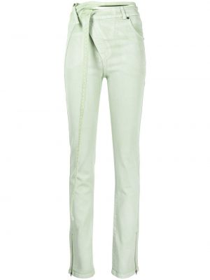 Jeans skinny slim asymétrique Ottolinger vert