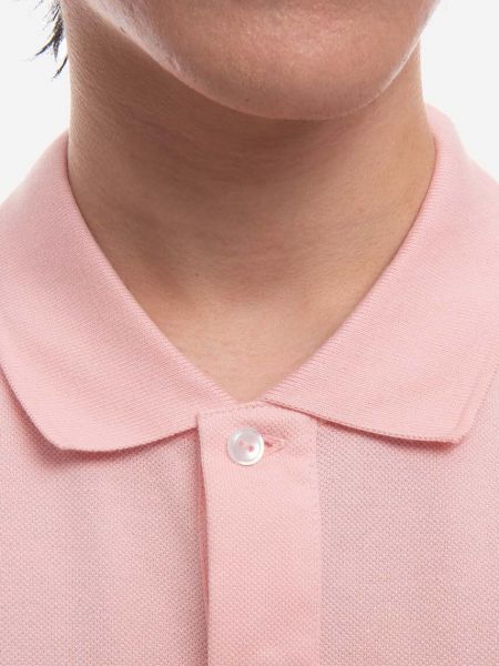 Pamučna polo majica slim fit Lacoste ružičasta