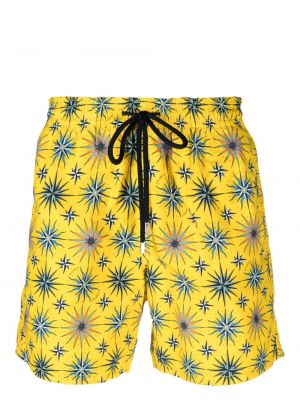 Pantaloni scurți cu imagine cu stele Vilebrequin galben