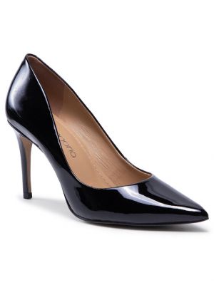 Полуотворени обувки с ток с ток Eva Longoria черно