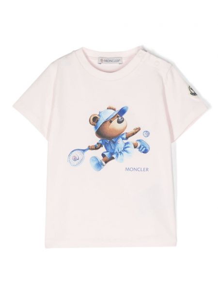 T-paita tytöille Moncler Enfant pinkki