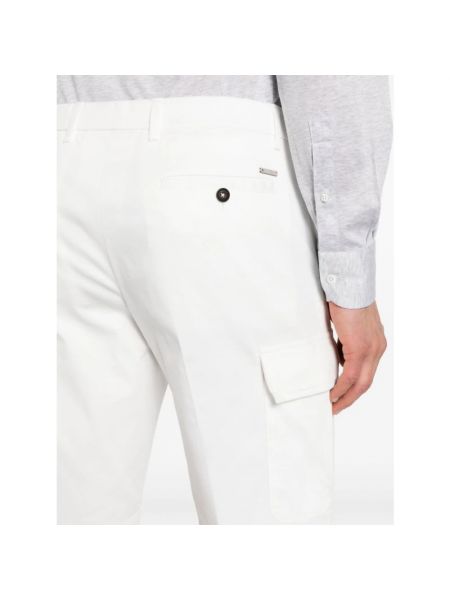 Pantalones cortos cargo de algodón Corneliani blanco