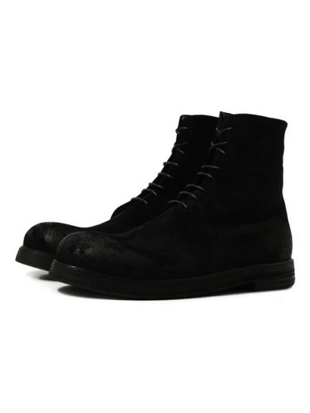 Замшевые ботинки Marsèll черные