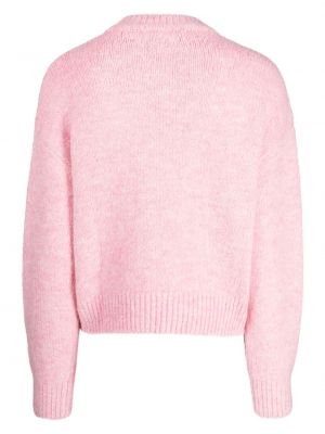 Pullover mit rundem ausschnitt Chocoolate pink
