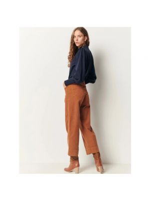 Pantalones de terciopelo‏‏‎ de algodón Sessun naranja