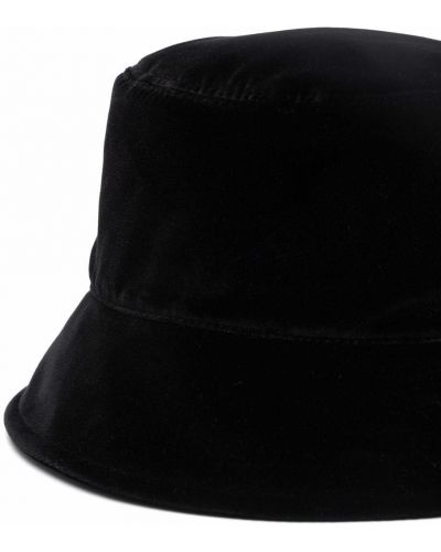 Haftowany kapelusz Miu Miu czarny