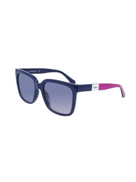 Okulary przeciwsłoneczne Calvin Klein niebieskie