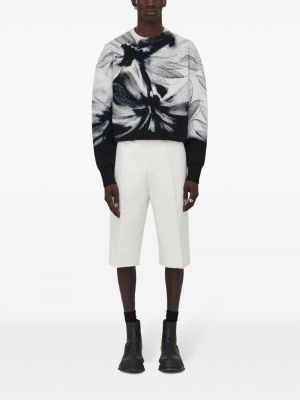 Abstrakter sweatshirt mit print mit rundem ausschnitt Alexander Mcqueen