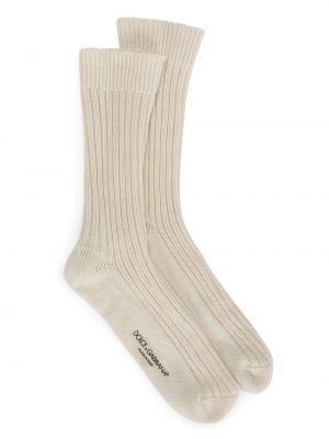 Ponožky Dolce & Gabbana bílé