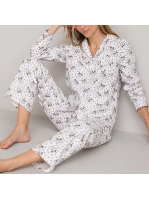 Pijama de flores con estampado de franela La Redoute Collections