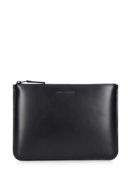 Bőr táska Comme Des Garçons Wallet fekete