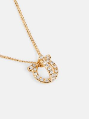 Krištáľový náhrdelník Ferragamo zlatá