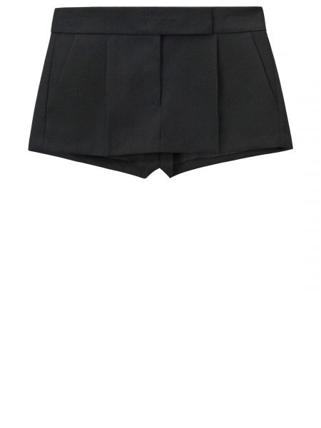 Шерстяная юбка мини Alexander Wang черная