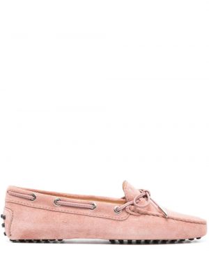 Pantofi loafer din piele de căprioară Tod's roz